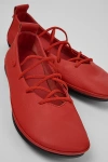 Camper Right Nina Leather Ballet Flats In Red