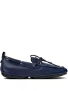 Camper Right Nina Leather Tassel Loafers In Blue