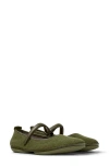 Camper Right Nina Mary Jane Flat In Medium Green