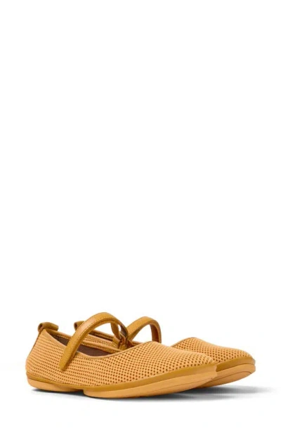 Camper Right Nina Mary Jane Flat In Medium Orange