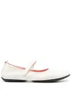 Camper Right Nina Mesh Ballerina Shoes In White