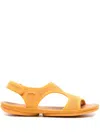 Camper Right Nina Open-knit Sandals In Orange