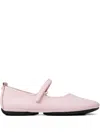 Camper Right Nina Strap Ballet Flats In Pink