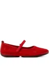 Camper Right Nina Strappy Ballet Flats In Red