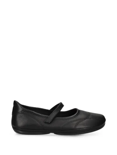 Camper Right Nina Touch-strap Ballet Flats In Black