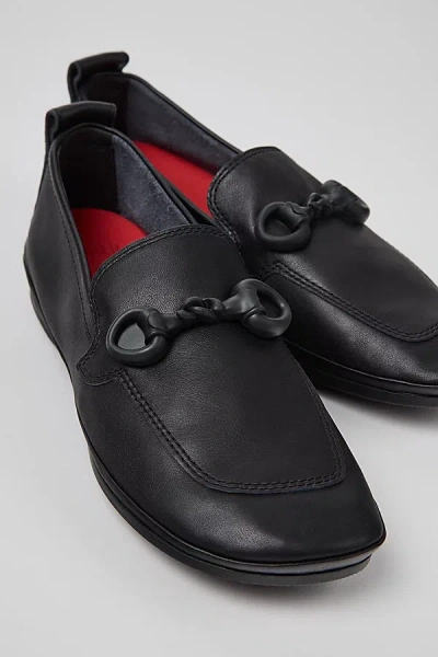 CAMPER RIGHT NINA TWINS LEATHER LOAFER IN BLACK, WOMEN'S AT URBAN OUTFITTERS