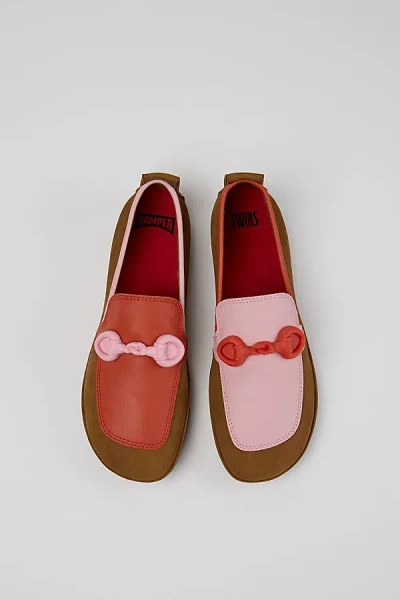 Camper Right Nina Twins Leather Loafer, Women's At Urban Outfitters In Multi