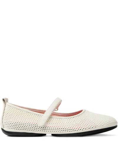 Camper Right Strap Ballet Flats In White