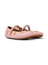 Camper Kids' Right Twins Ballet Flats In Medium Pink