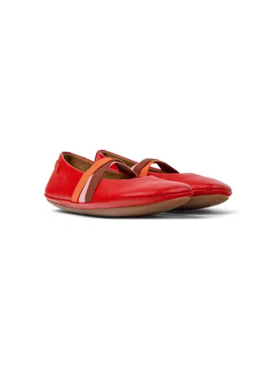 Camper Kids' Right Twins Ballet Pumps In Bright Red
