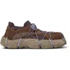 Camper Roku Knitted Rope-detail Sneakers In Brown
