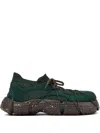 Camper Roku Knitted Lace-up Sneakers In Green