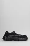 Camper Roku Sneakers In Black Fabric