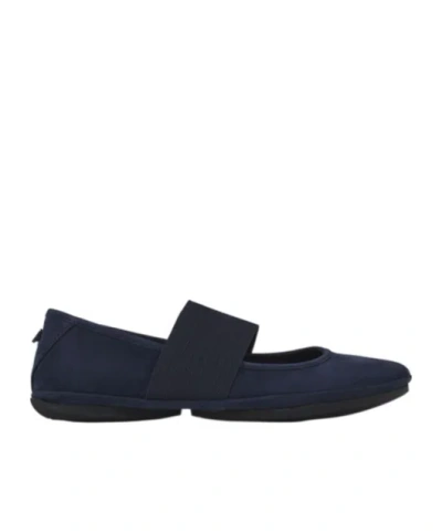 Camper Round Head Ballet Shoes In Black
