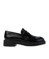 Camper Dean Mismatched Leather Loafers In Black
