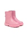 Camper Round-toe Leather Boots In Pink