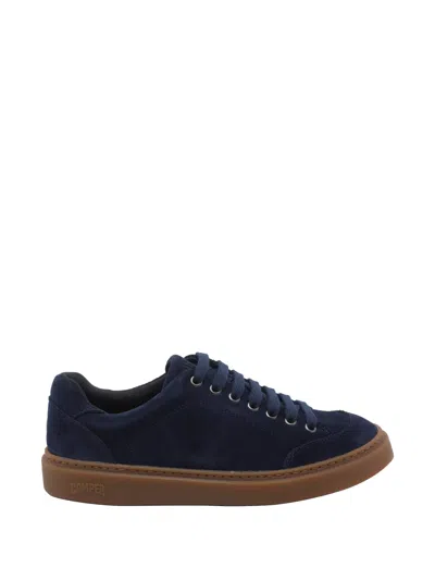 Camper Round Toe Suede Sneakers In Multi