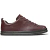 Camper Runner Leather Lace-up Sneakers In Burgundy