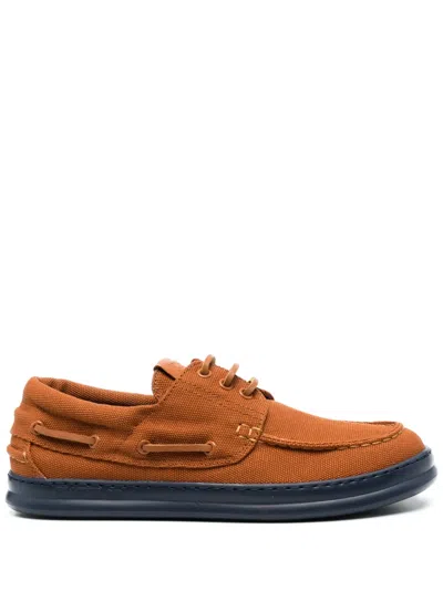 Camper Runner Four Boat Shoes In Camel Brown