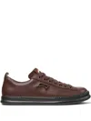Camper Runner Four Leather Lace-up Sneakers In Brown