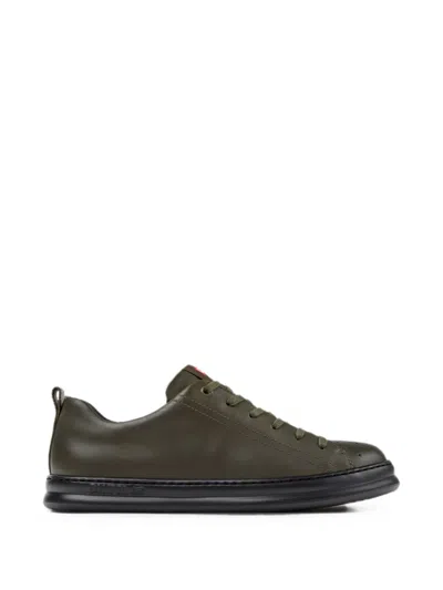 Camper Runner Four Leather Sneakers In Green