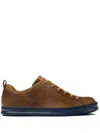 Camper Runner Four Round-toe Leather Sneakers In 褐色