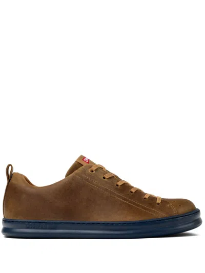 Camper Runner Four Round-toe Leather Sneakers In Brown