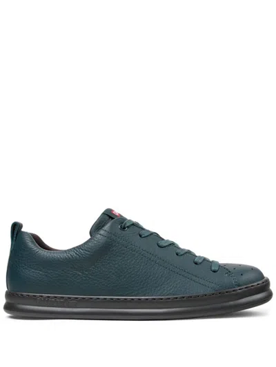 Camper Runner Four Round-toe Leather Sneakers In Grün