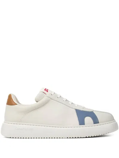 Camper Runner K21 Round-toe Leather Sneakers In White