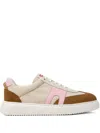 Camper Runner K21 Suede Panelled Sneakers In Neutral