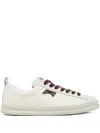 Camper Runner Leather Lace-up Sneakers In White