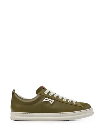 Camper Runner Four Leather Sneaker In Green