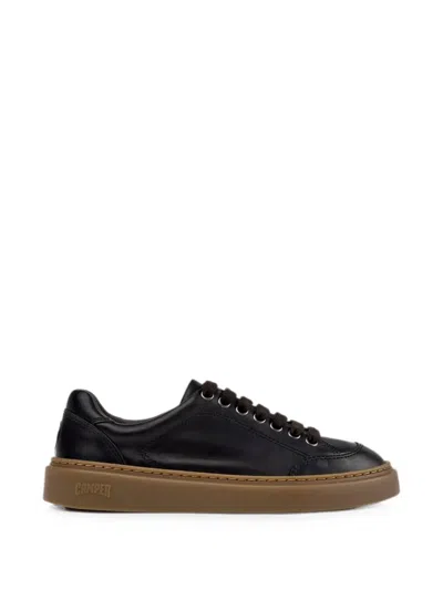 Camper Runner Twentyfive Leather Sneakers In Black