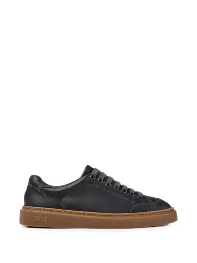 Camper Runner Twentyfive Leather Sneakers In Black
