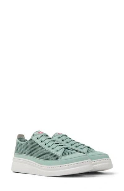 Camper Runner Up Perforated Platform Sneaker In Medium Green