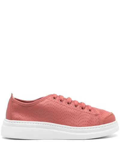 Camper Runner Up Perforated Sneakers In Red
