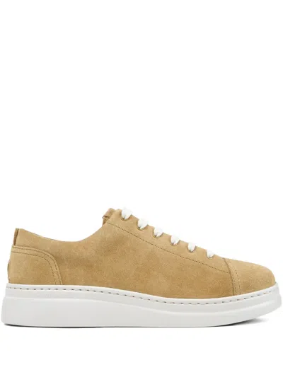 Camper Runner Up Suede Sneakers In Brown