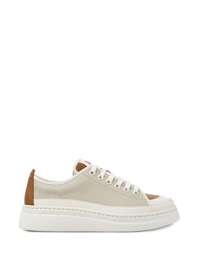 Camper Runner Up Twins Leather Sneakers In Neutral