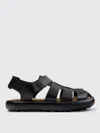 Camper Pelotas Flota Woven Leather Sandal In Black, Men's At Urban Outfitters In Schwarz