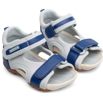 Camper Kids' Sandals For First Walkers In Blue,grey