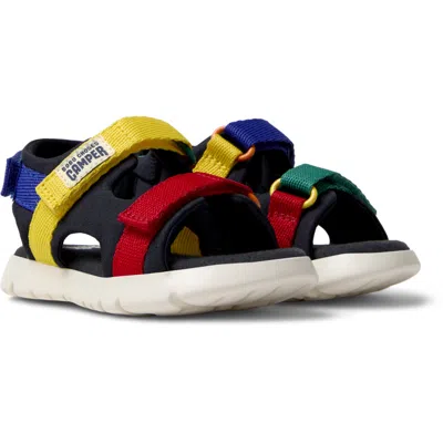 Camper Kids' Sandals For First Walkers In Blue,red,yellow
