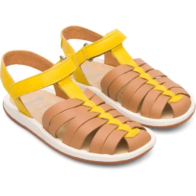 Camper Kids' Sandals For Girls In Beige,yellow