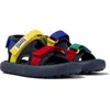 Camper Sandals For Girls In Blue,red,yellow