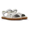 Camper Sandals For Girls In White