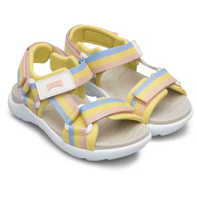 Camper Kids' Sandals For Girls In Yellow,blue,pink