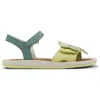 Camper Sandals For Girls In Yellow,green