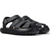 Camper Pelotas Flota Woven Leather Sandal In Black, Men's At Urban Outfitters In Black