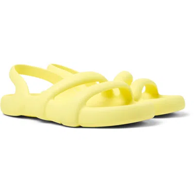 Camper Kobarah Flat Slingback Sandals In Yellow