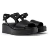 Camper Misia Ankle Strap Sandals In Black