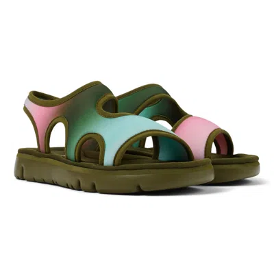 Camper Sandals For Women In Green,pink,blue